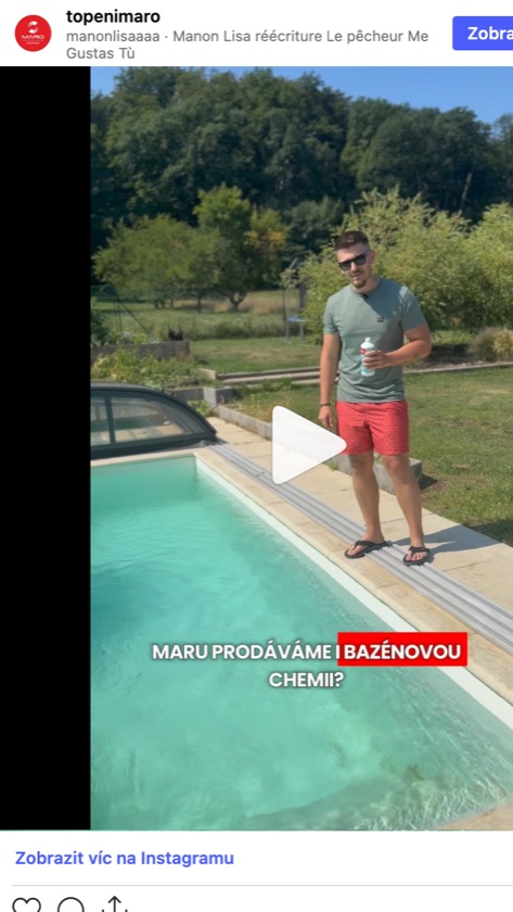 Reel Topení MARO — bazénová chemie