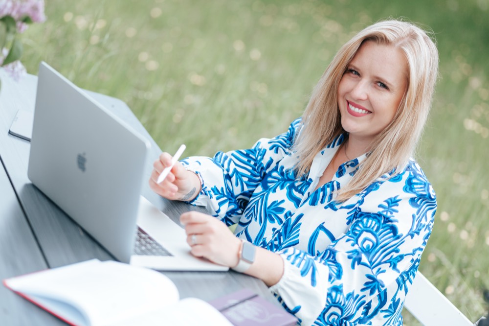 Kateřina Minaříková při práci