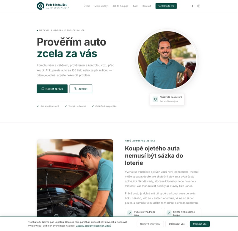 Úvodní stránka webu autospecialista.cz
